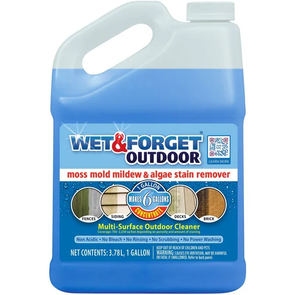 Wet & Forget 1gal Outdoor Moss Mold Mildew Remover