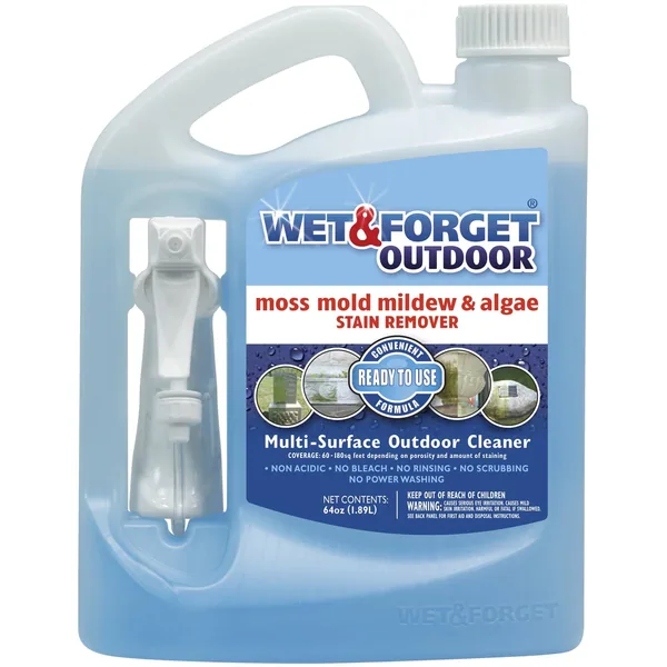 Wet & Forget 64oz Outdoor Mildew Stain Remover RTU