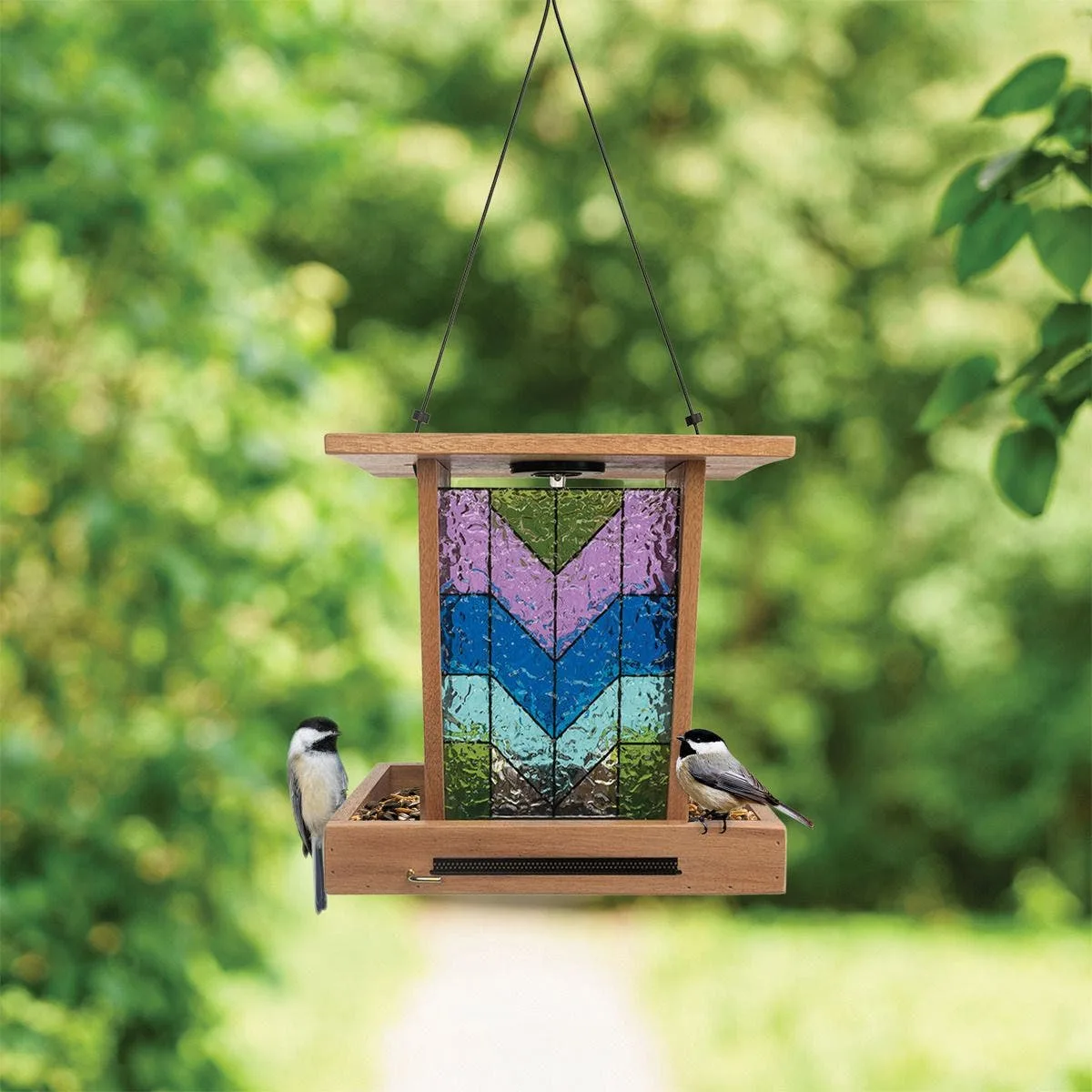 Wild Bird Lovers Mini Lamp Feeders Assorted Colors - Image 2