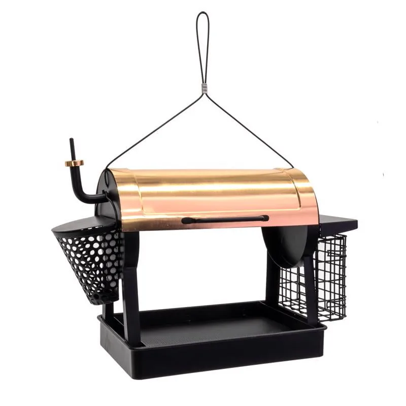Wild Bird Lovers Smoker Grill Bird Feeder Copper & Black - Image 2