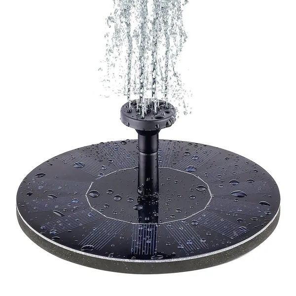 Wild Bird Lovers Solar Powered Fountain Pump with 4 Spray Nozzles — Case of 4
