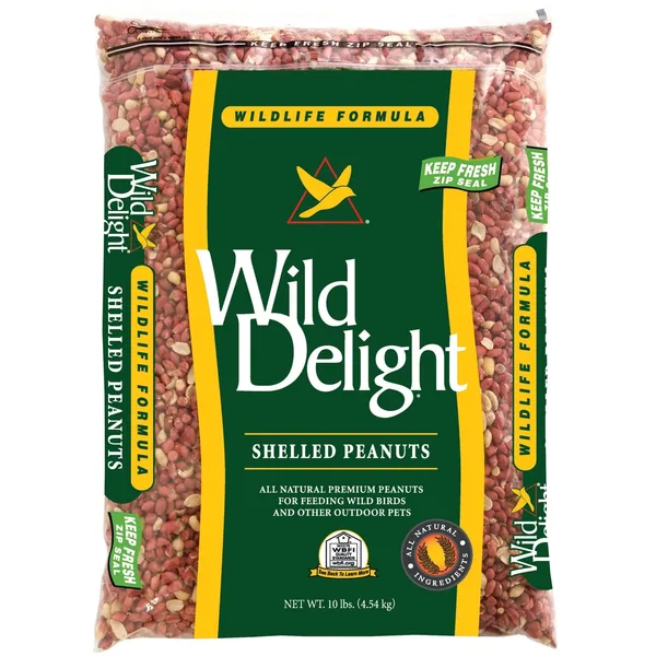 Wild Delight 10 lbs Shelled Peanuts MADE IN THE USA