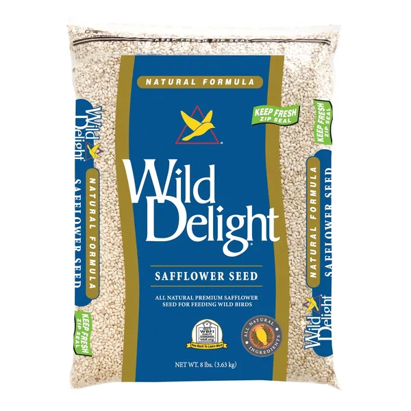 Wild Delight 8 lbs Safflower Seed MADE IN THE USA