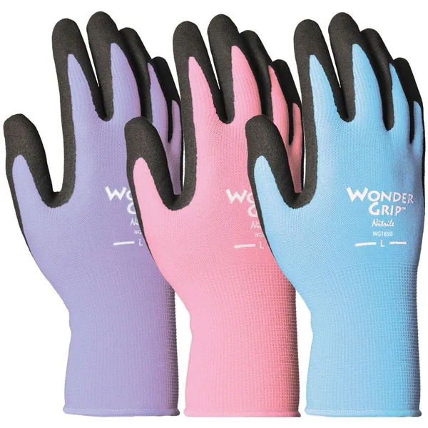 Wonder Grip Nearly Naked Glove Assorted Colors X-Small