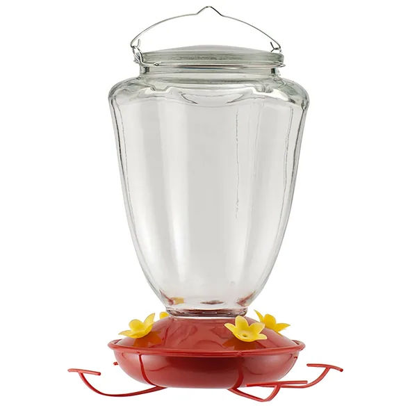 Woodlink Glass Tulip Flower HummingBird Feeder
