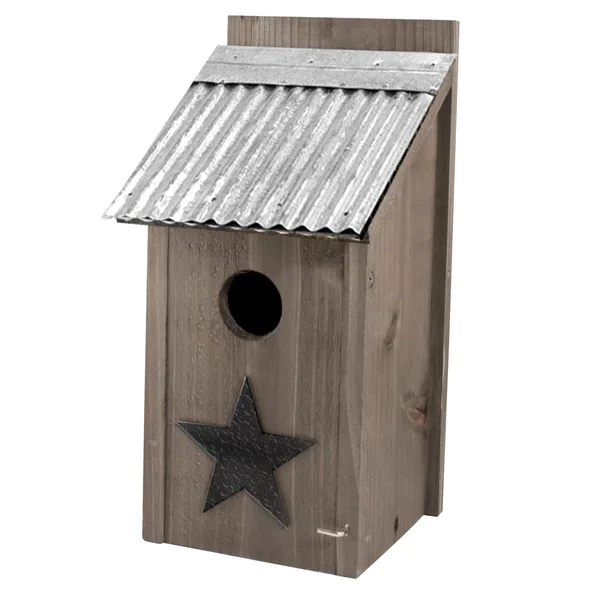 Woodlink Rustic Farmhouse Bluebird House Galvanized Roof