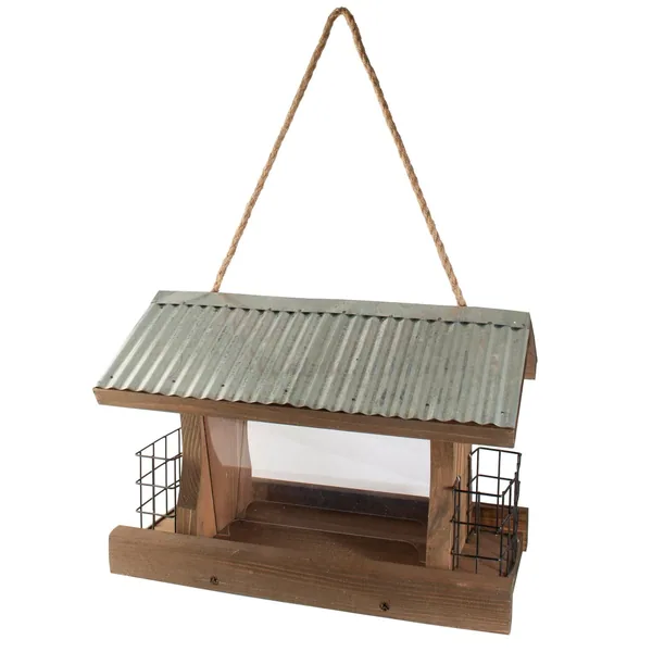 Woodlink Rustic Farmhouse Ranch Feeder with Suet Feeder