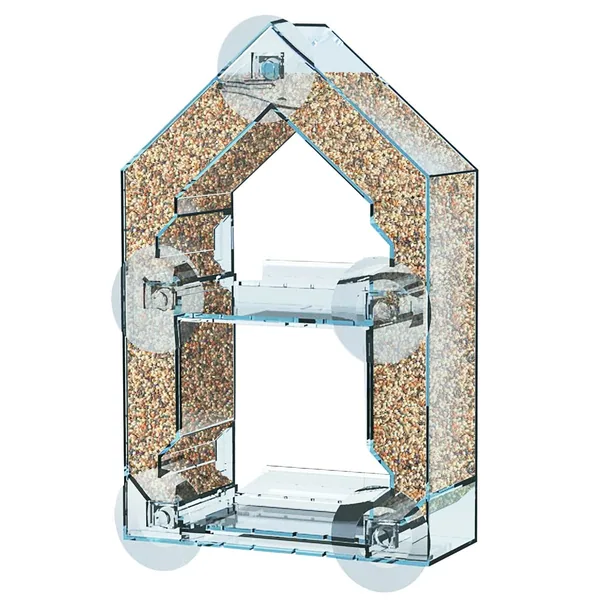 Woodlink Sneak-a-Peek Window Feeder House Design