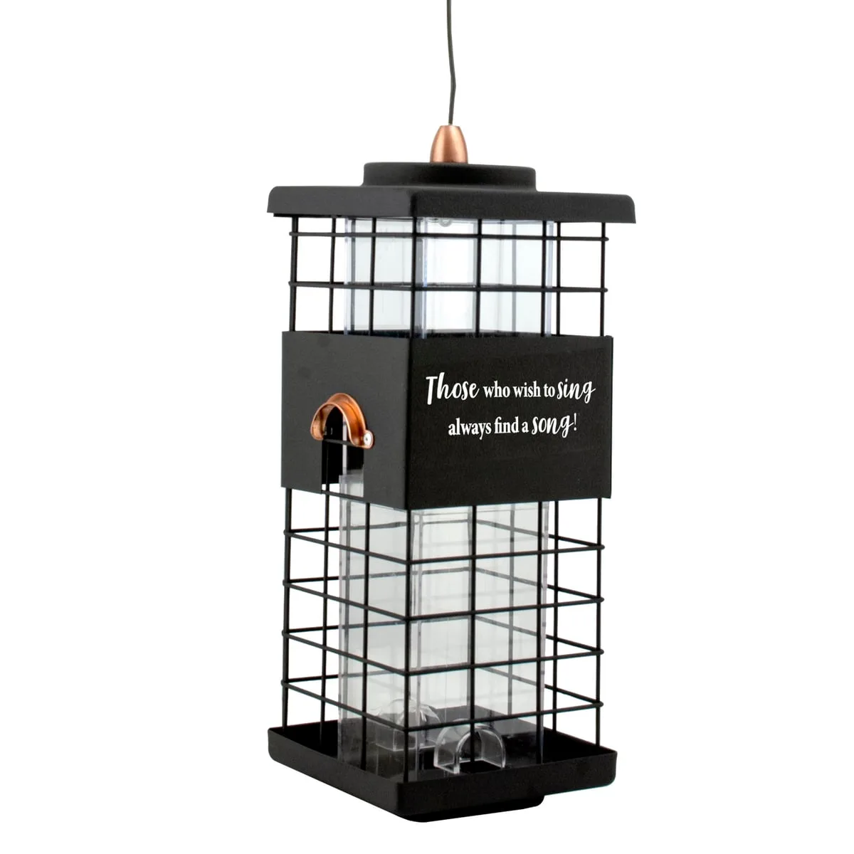 Woodlink Tube Feeder with Motivational Quote - Image 2
