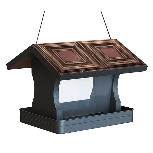 Woodlink Vintage Tin Panel Roof Hopper Feeder