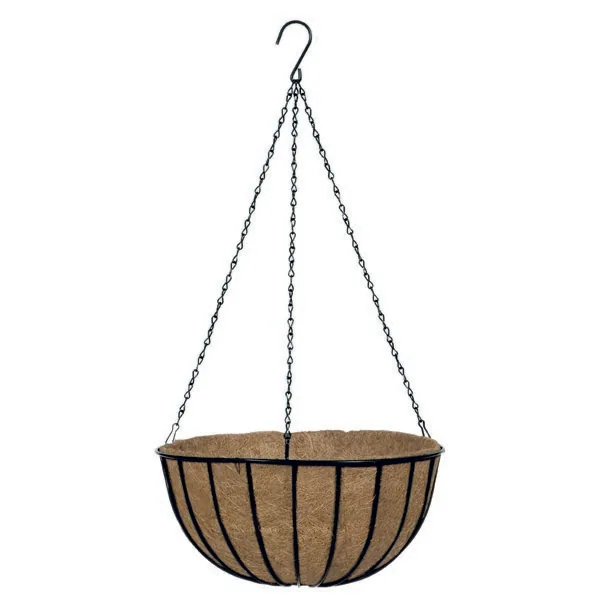 WSP Black Trad Hang Basket w/ Liner