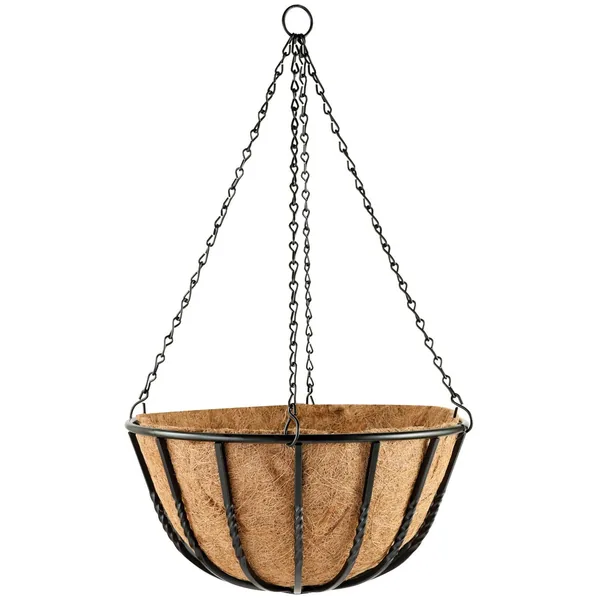 WSP Blacksmith Hanging Basket w/ Coco Liner & Chain