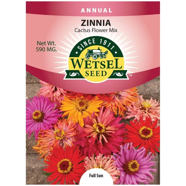 Zinnia, Cactus Flower Mix 590mg