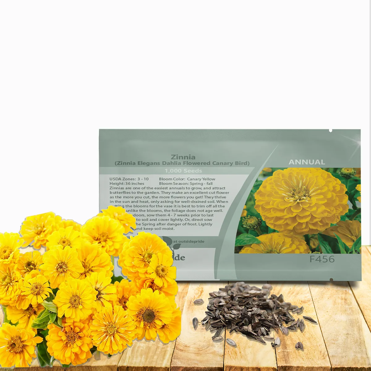 Zinnia, Canary Bird 590mg - Image 2