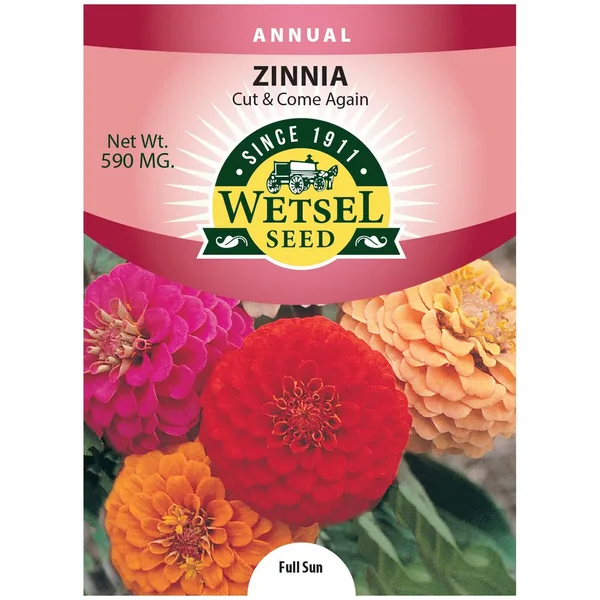 Zinnia, Cut & Come Again 590mg