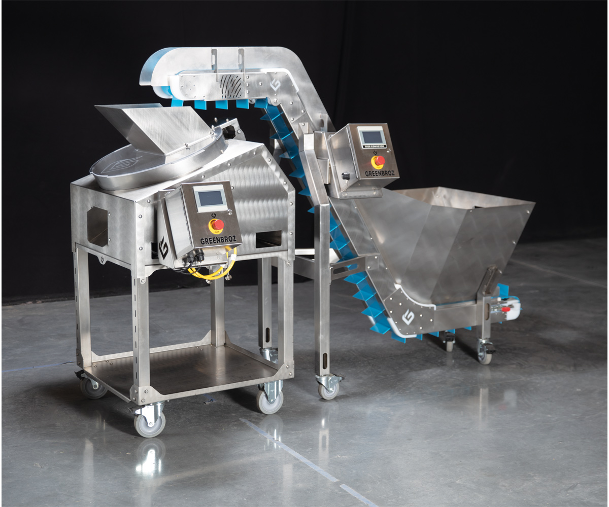 GreenBroz M+ Dry Trimmer, Includes Rise Conveyor